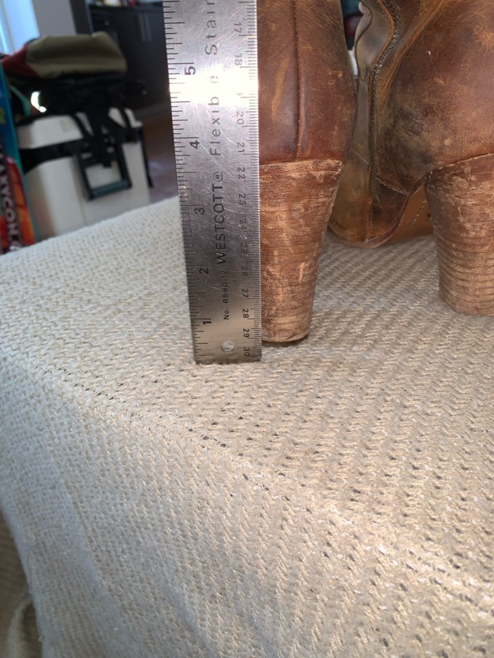 FRYE Villager Womens Brown Leather Lace-Up Knee Boots - Picture 6 of 9